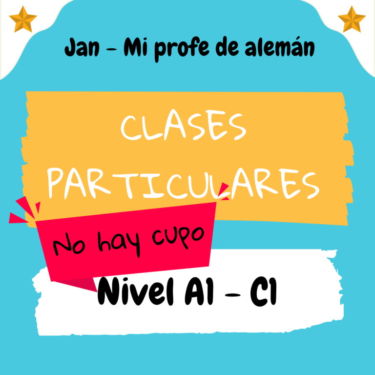 Clases de alemßan personalizadas para Hispanohablantes